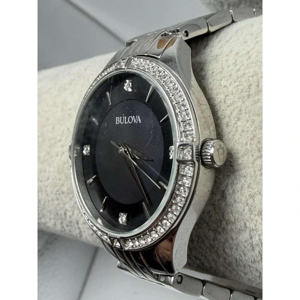 Bulova band showing